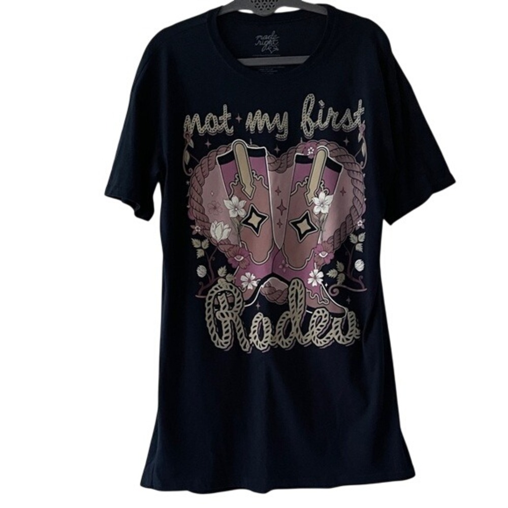 Made Right Navy 'Not My First Rodeo' Nightshirt Small